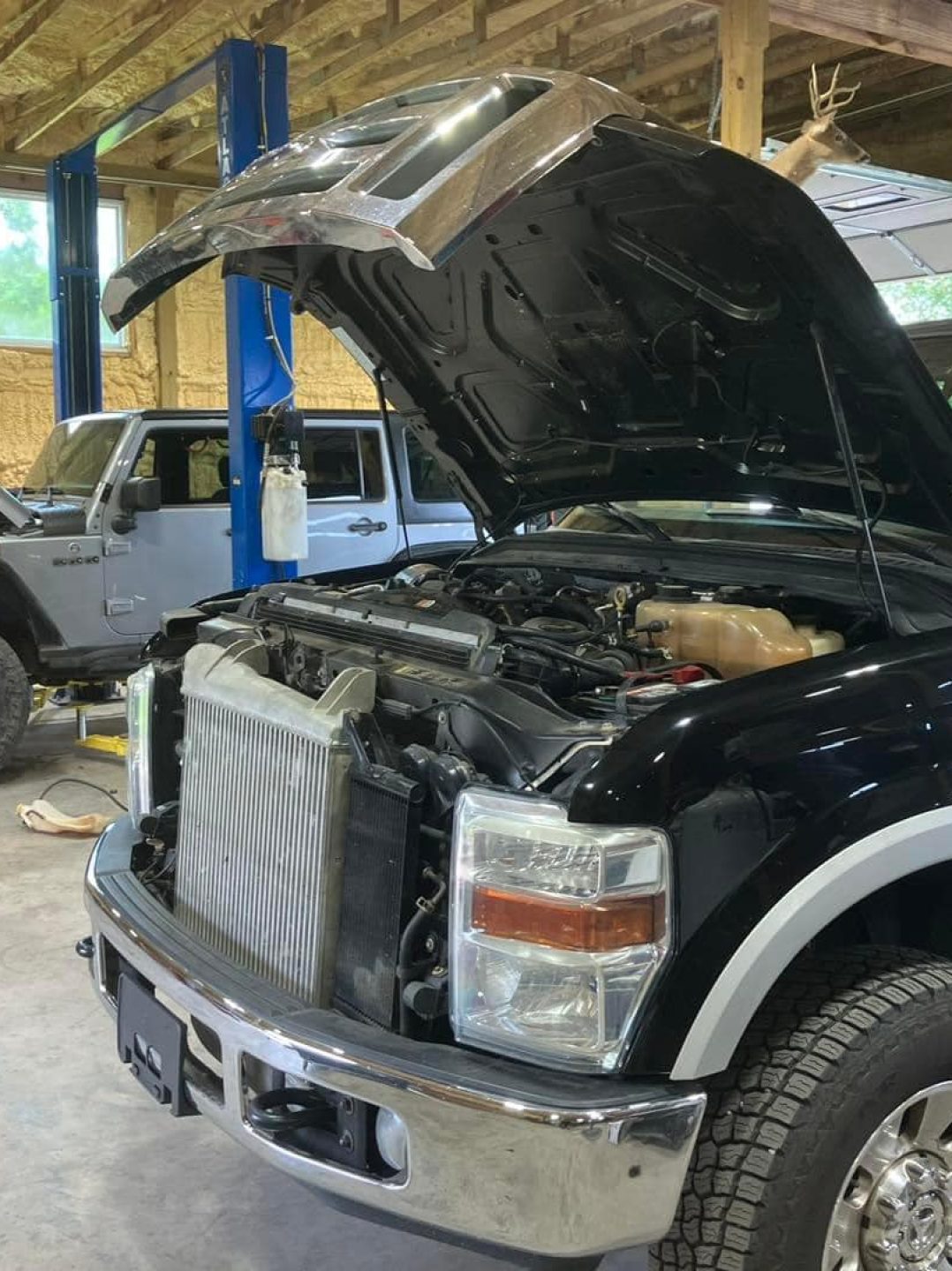 Ford F-250 Powerstroke diesel repair and Jeep Wrangler service at Say When Motorsports shop in Cabot, Arkansas